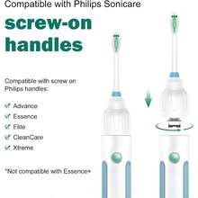 ZxcvReplacement Toot Ea  Pils Sonicare Replacement  Ea Medium Soft  Ist  Toot Replacement Ea Fit E-Series  Xtreme El Advance 4 PackToothbrush Replacement Heads - trắng - Xem 2