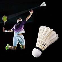 Set de 12 volantes de bádminton de alta tensión, duraderos y resistentes al viento, adecuados para jugadores avanzados, pueden soportar frecuentes intercambios sin necesidad de reemplazo frecuente