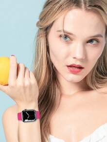 8条/套柔软硅胶运动表带,兼容 38mm/40mm/41mm/42mm/44mm/45mm/46mm/49mm,男女通用,防水,适用于 Ultra/Ultra 2、Series 10/9/8/7/6/5/4/3/2/1和SE - 多色2 - 查看 7