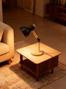 Adjustable Table Lamp In Solid Pink Wood, Nordic Style, Ideal For Interior Decoration, Reading And Writing In Offices And Study Rooms, With Eye Protection. - 查看 5