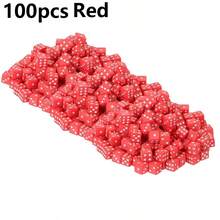 100pcs 8mm Mini Dice Multicolour Available Square Angle Point Dice Party Game Accessories Point Game Props Party Festival Birthday Gift - Multicolor - View 8