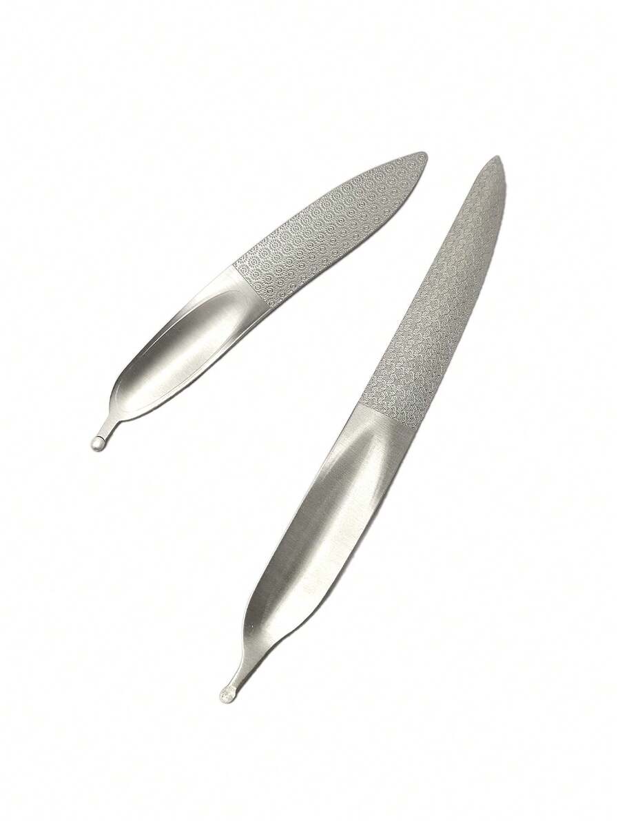 Curved Nail File, Toenail File For Thick Toenails, Double Sided Metal Nail File | Stainless Steels Toe Nail Files For Thick Nails, Heavy Duty Fingernail File For Men And Woman