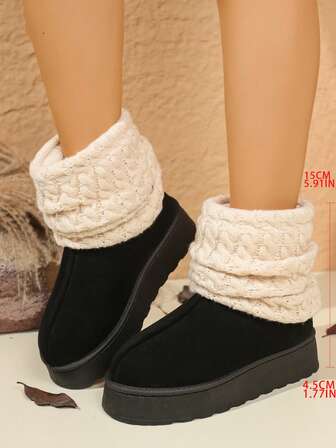 New Women's Waterproof, Windproof, Warm, Thick High-Top Snow Boots For Winter