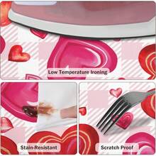 Water-Resistant Round Tablecloth With Elastic Edge For 40-44" Tables - 愛心大號 - 查看 3