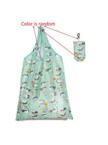 1pc Reusable Shopping Tote Shopping , Large Capacity Polyester Portable Folding For Travel ,Makeup ,Cosmetic ,Vacation Organizer,Large Capacity Makeup Organizer Makeup Case, For Lipstick, Brush, Skincare, Mobile Phone, Coin, Small Items, For Home,Gift,Vacation And Festival Halloween Christmas Multifunctional Use,Boho Vibes