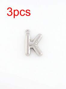3pcs/Set Stainless Steel A-Z Letter Pendant, Suitable For DIY Jewelry Making, Handcraft, 18K Gold Plated, 26 Alphabet Letters, Initial Jewelry - 3 Letters - View 16