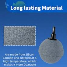 Air Stones For Ponds 2 Inch Long Lasting Aerator Oxygen Diffuser Air Pump Accessories For Aquariums Fish Tanks Hydroponics And DWC Reservoirs 4 Pack - như hình ảnh - Xem 3