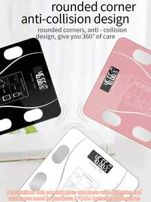 1 Piece Of Electronic Intelligent Weight Scale, Connected To Bluetooth Application, Used For Accurate Measurement Of Weight And Body Fat In Home/Bedroom, High-Precision Intelligent Body Fat Scale, Human Body Scale, Electronic Weight Scale, Fat Scale, Battery Powered (Excluding AAA Battery) - Multicolor - View 9