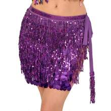 Lenço de Dança do Ventre, Corrente de Cintura com Franjas Bordadas para Mulheres, Acessórios de Fantasia de Dança do Ventre, Lenço de Quadril Boêmio de Festival, Saia de Desempenho Sexy de Várias Camadas