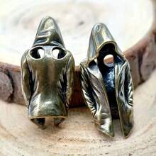 Men'S Copper Shawl Cape Keychain - Brass Knife Pendant & Hoodie Rope Accessory, Funky EDC DIY Paracord Buckle, Durable Outdoor Tool Belt Clip For Lanyards, Keys, Hoods, Keys Accessory, Stylish Accessory, Functional Accessory - Multicolor - View 4