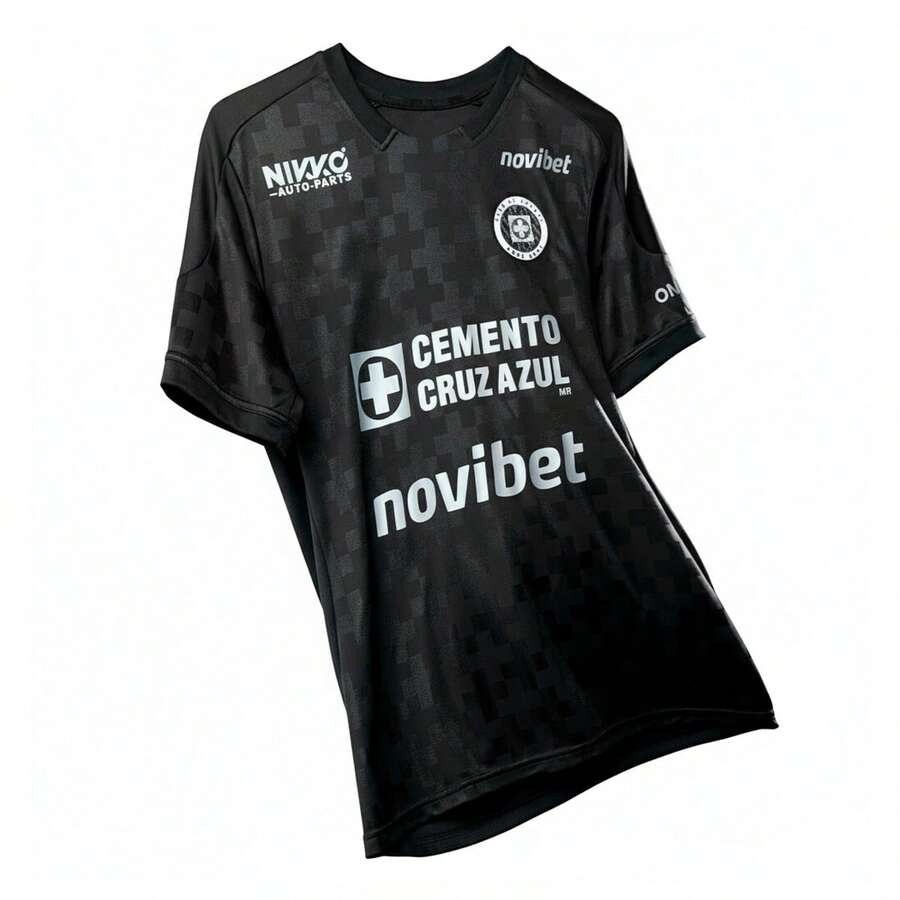 Jersey Cruz-Azul Negro Tercera 2025 - Negro - Ver 1