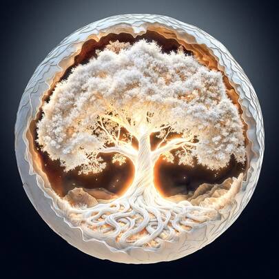 1pc Glow-In-The-Dark Tree Of Life Wooden Puzzle, Asymmetrical Animal Shape Jigsaw Puzzle Toy, Unique Party Game Gift, Decorative Art Puzzle, Tabletop Magic Puzzle, Children's Educational Toy, Holiday Gift, Adult Wooden Puzzle, Christmas, Back To School, Birthday Gift (2D Puzzle)