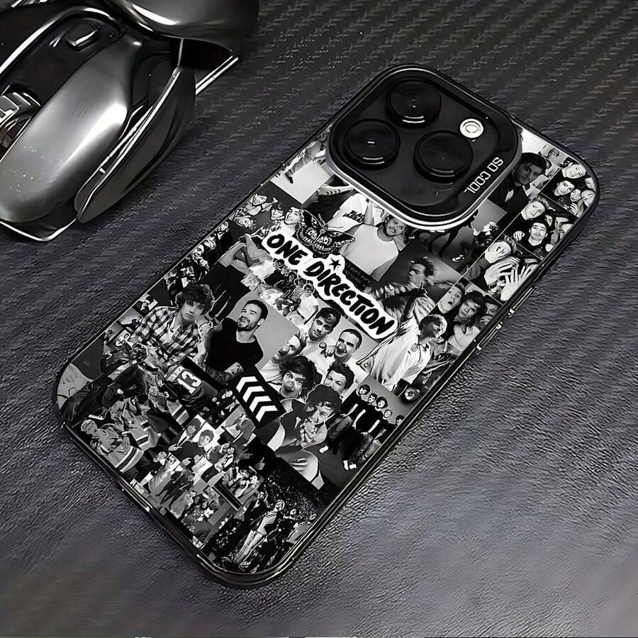 Funda de Teléfono Fashion Hit Singer Ones Directions Compatible con 17, 16e, 16, 15, 14, 13, 12, 11,, Pro,,, X, XR, XS, 8, Plus - Cubierta Trasera Mate Anticaídas, Accesorioóvil,Impresión Artística,Textura Suave,Impreso con,Entusiastas de la Tecnología,Aficionados a la17 17promax - Negro - Ver 1