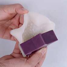 1 pieza Molde de vela en forma de luna y estrellas para manualidades de jabón, resina y adornos de yeso para decoraciones de Ramadán y regalos hechos a mano creativos