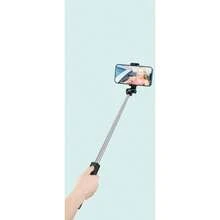 Palo de Selfie trípode telescópico de viaje soporte de teléfono portátil [700mm] trípode de teléfono extensible remoto Bluetooth - Negro - Ver 6