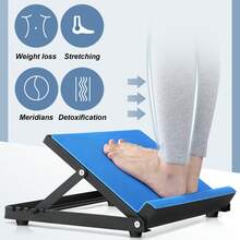 Camilla para pantorrillas para uso doméstico, tabla de flexibilidad, corrector de articulación del tobillo, rampa multifuncional para pies. - Azul - Ver 4