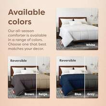 Hospitology Heavenly Microfiber Goose Down Alternative Duvet Insert/Comforter 90-Inch by 94-Inch Queen - blanco - Ver 6