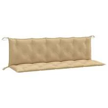 vidaXL Gartenbank-Auflagen 2 Stück Melange Beige 180x50x7 Cm Stoff - Beige - View 2