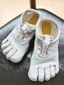 男女通用五指休闲运动鞋、登山鞋、透气水上运动鞋、男女网面平底运动鞋 - 淺灰色 - 查看 18