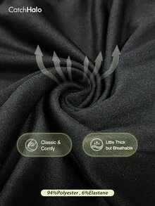 Plus Size Women's Loose Fit Sweatpants, Casual Sports Style, Elastic Waistband With Drawstring, Side Pockets, Tapered Leg, Flattering Silhouette, Suitable For Curvy Figures - Black - View 8