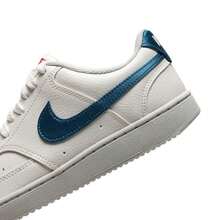 Women's Nike Court Vision Lo Sneakers, Lightweight Comfortable Casual Outdoor Exercise Sports Shoes IM7799-133 - White/Blue - View 8