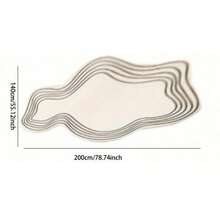 1 Stück weißer Eier-Muster Anti-Rutsch Badezimmermatte, asymmetrisch geformter Teppich geeignet für Küchenspüle, Duschraum, aufgerüstetes rutschfestes Design aus weichem Diatomeenmaterial, geeignet für Flur, Küche, Waschraum, Badezimmer, Dorm, Sofa, Schlafzimmer, Wohnzimmer, Waschtisch, Stuhl, Dorm Teppich, Mode Teppich, Raumdekoration, Weihnachtsdekoration, Geschenk, Heimdekoration, Schlafzimmerdekoration