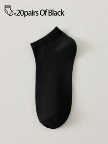 100pcs/80pcs/50pcs/30pcs/20pcs/10pcs/8pcs/4pcs Comfortable, Moisture-Wicking, Anti-Bacterial, Breathable Knit Lined Socks - Great Mother's Day Gift, No Show Socks Suitable For Men And Women, Long Socks, Sweat-Absorbing, Odor-Resistant, Elastic & Soft, Fashionable Solid Colors, No Show Socks Suitable For Spring, Summer, Autumn, Winter, Casual Wear, Daily Wear, And Yoga/Sports Activities