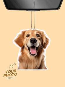 1pc Customized Car Air Freshener, Can Customize Photo, 9 Fragrance Options, Personalized Car Decor, Anniversary, Valentine's Day, Birthday, Wedding, Father's Day, Mother's Day, Christmas Gift, Couple, Best Friend, Mom, Girlfriend, Graduation ,The Secret Life Of Pets, Personalized Gift - Multicolor - View 1