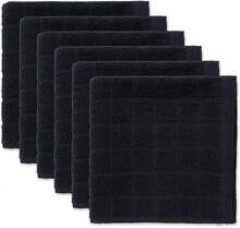 Basic Terry Solid Windowpane Dishcloth Set, 12x12, Red, 6 Piece, 2025 - Black - View 4