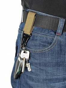 1/3 Men's Tactical Waist Belts, Special Forces Outdoor Pants Belts Military Style, Hiking, Rigging, Net Gun, Outdoor Waist Hanging Leather Phone Bag PU Phone Waist Bag Leather Cover, Outdoor Gardening Construction Site Work Phone Bag, Heavy-Duty Quick Release Metal Buckle Great Travel Convenience Old Money Vintage Autumn/Fall Urban Outfit Classic Christmas Winter Fashion Daily Men Boyfriend Gift - Multicolor C - View 10