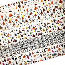 Snowflakes Nail Art Foils Transfer Stickers 10 Rolls Laser Holographic Nail Stickers Winter Xmas Snowman Designs Nail Foils Sky Starry Paper Transfer Adhesive Decals Women Nail Art - Style5 - 查看 6