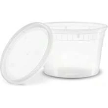 8 oz. Food Storage Containers With Leak - proof Lids - 24 Sets - Transparente - Ver 3