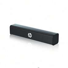 HP WS10 Desktop Speaker - Stereo Surround Sound, Powerful Bass, Home Entertainment, Gaming Compatible, Black - Black - View 7