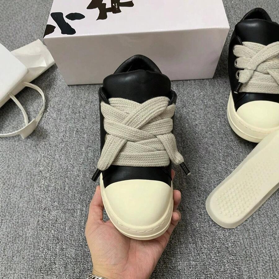 New Bread Shoes Small Board Shoes Women Couple Style Candy Color Personality Sneakers Men Elegant Women's Shoes - 暗黑者 - 查看 1