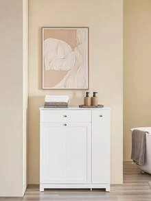 SoBuy Bathroom Cabinets, Tall Cabinet, Narrow Cabinet, Cabinet With Baskets