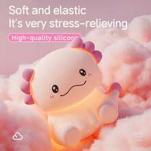 Cute Coffee Cup Night Light - 3 Brightness Levels Lamp With Touch Control 7 Colors, Silicone Lamp With 30 Min Timer, USB Rechargeable - Soft Lighting And Design, Suitable For Room, Creative Gift - Salamander Night Light - View 5