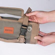 Tool Organizer/TrayBolsa de herramientas enrollable organizador de herramientas portátil resistente con 2 bolsas desmontables y 4 compartimentos rollo de herramientas de lona resistente al agua para coche cocheraTool Organizer/Tray - Ejército mundial - Ver 7