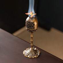1 pièce Brûle-encens lanterne du palais de la gloire montante, brûle-encens à cerf propice, aromathérapie, petit support pour bobine d'encens de santal, décoration pour maison/bureau/salle de thé - Multicolore - Voir 25