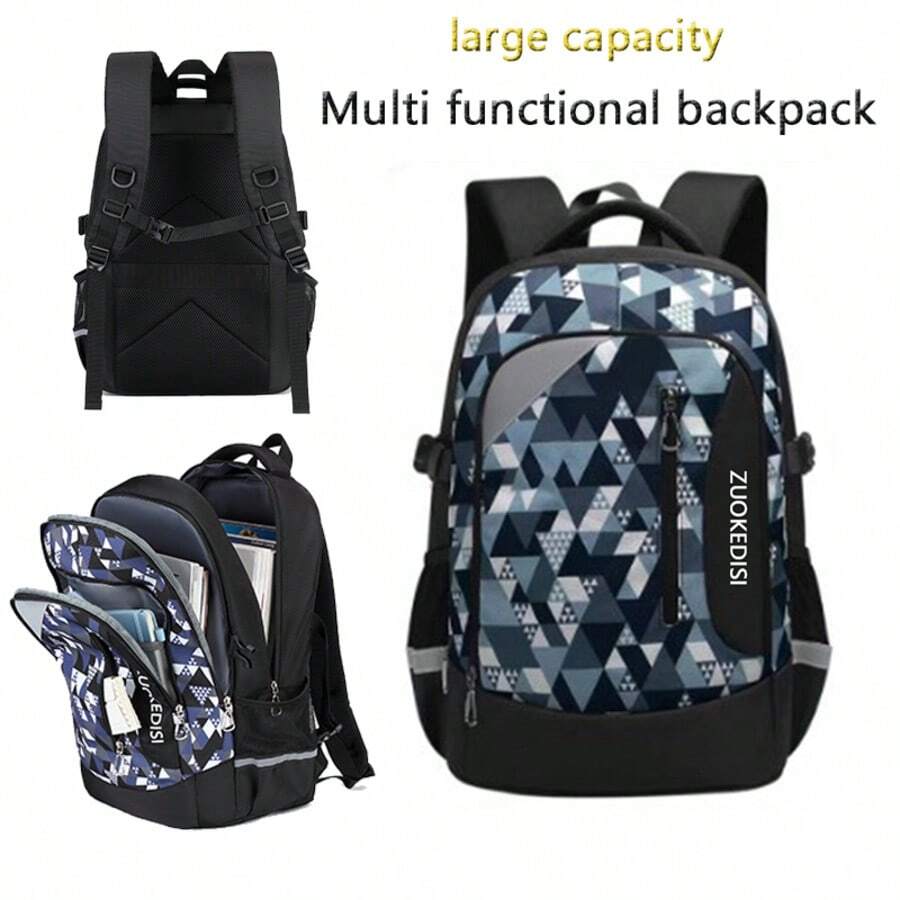 多功能超大容量男士背包，旅行通勤笔记本电脑背包