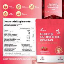 VIVONU Probióticos femeninos virgina, caramelos blandos probióticos femeninos, caramelos blandos de equilibrio femenino, caramelos blandos probióticos, salud  femenina probiótica de arándanos, equilibrio de levadura pH 60 cápsulas de caramelos blandos - Paquete de 4 - Ver 6
