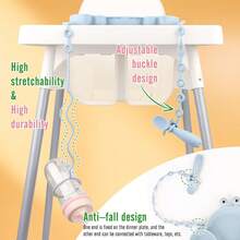Silikongeschirr-Set: Krabben-Teller, Bären-Schüssel mit Saugfuß, Trinkbecher, 3 Stücke Fütterungslöffel, 2 Stücke Antiverlust-Kette, alles spülmaschinenfest & mikrowellengeeignet