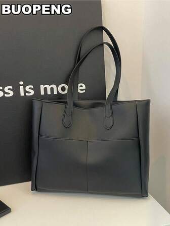 حقيبة كبيرة السعة بطراز عتيق من جلد البولي يوريثان 1 قطعة للنساء، حقيبة مدرسية، سعة كبيرة، محمولة، كاجوال كلاسيكي، كاجوال للأعمال، خفيفة الوزن، للمراهقات والنساء طالبات الجامعة والموظفات البيض، مثالية للعمل والعودة إلى المدرسة والمدرسة المتوسطة والثانوية والجامعة والعطلات، حقيبة كبيرة أنيقة مزودة بسحاب