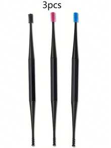 2pcs Silicone Ear Scoops, Earwax Cleaning And Massage God Ear Cleaner, Double-Headed Spiral Ear Scoops, Ear Picking Tools, Ear Picking Rods