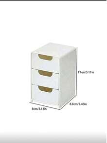 3pcs Mini Desktop Storage Box With 3 Compartments, Jewelry Lipstick Drawer Cosmetics Organizer, Simple 3 Layers Drawer Storage Box, Tabletop Storage Box For Vanity Counter And Bathroom Shelf, Compact Makeup Organizer For Office Desk And Dorm, Space-Saving Stackable Small Drawer Unit For Rings Earrings Brushes Lipsticks Skincare Samples, Travel-Friendly Portable Cosmetic Case, Ideal Holiday Gift, Back-To-School And Autumn-Winter Wardrobe Organization, Minimalist Modern Design For Neat Home And Creative Desk Styling, Easy Pull-Out Drawers For Quick Access, Multi-Scene Use, High Conversion Fashionable Organizer