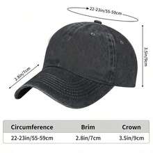 Casual Anime Berserks Red Baseball Caps Unisex Distressed Cotton Headwear Outdoor Summer Hats Cap - 黑色 - 查看 2