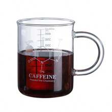 HappyWare Taza Vaso Precipitado 450 ml | Ideal para Café, Té y Regalos Geek - transparente - Ver 2