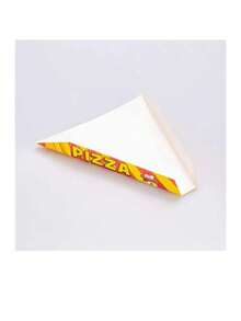 50pz De Charola Impresa Para Rebanada De Pizza - Amarillo - Ver 2