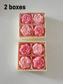 Bộ 4 cái/Hộp, Nến thơm hoa hồng mới, Nến thơm sáp đậu nành thủ công, Nến không khói, Quà tặng sinh nhật, Quà tặng tân gia, Nến hoa hồng, Nến mini, Dùng để trang trí nhà cửa, Trang trí phòng, Trang trí bàn ăn, Ngày lễ, Trang trí tiệc tùng, Trang trí đáng yêu, Đám cưới, Quà tặng ngày lễ tình nhân, Quà sinh nhật, Trang trí Giáng sinh, Trang trí Giáng sinh, Quà tặng Giáng sinh, Trang trí phòng (1 hộp 4 cái, 2 hộp 8 cái, 2 màu ngẫu nhiên) - Nhiều màu - Xem 14