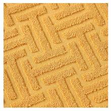 1pc Cotton Towel, Size 34*74cm, Soft Thick Quick-Dry, Unisex, Beige, Gray, Yellow Geometric Pattern - Multicolor - View 8