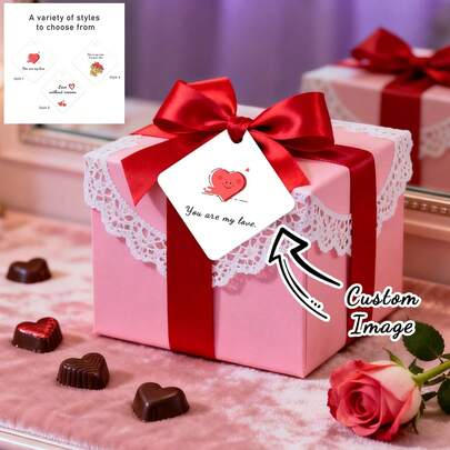 Etiquetas de boda personalizadas, Etiquetas cuadradas personalizadas, Etiquetas de caramelos personalizadas, Etiquetas de cajas de regalo personalizadas, Etiquetas de bolsas de caramelos personalizadas, Etiquetas de mensaje del Día de San Valentín personalizadas, Tarjetas de boda personalizadas, Tarjetas de recuerdo, Tarjetas de mensaje de cajas de regalo, Tarjetas de flores, Tarjetas de regalo, Día de San Valentín, Temporada de bodas, Temporada de confesión